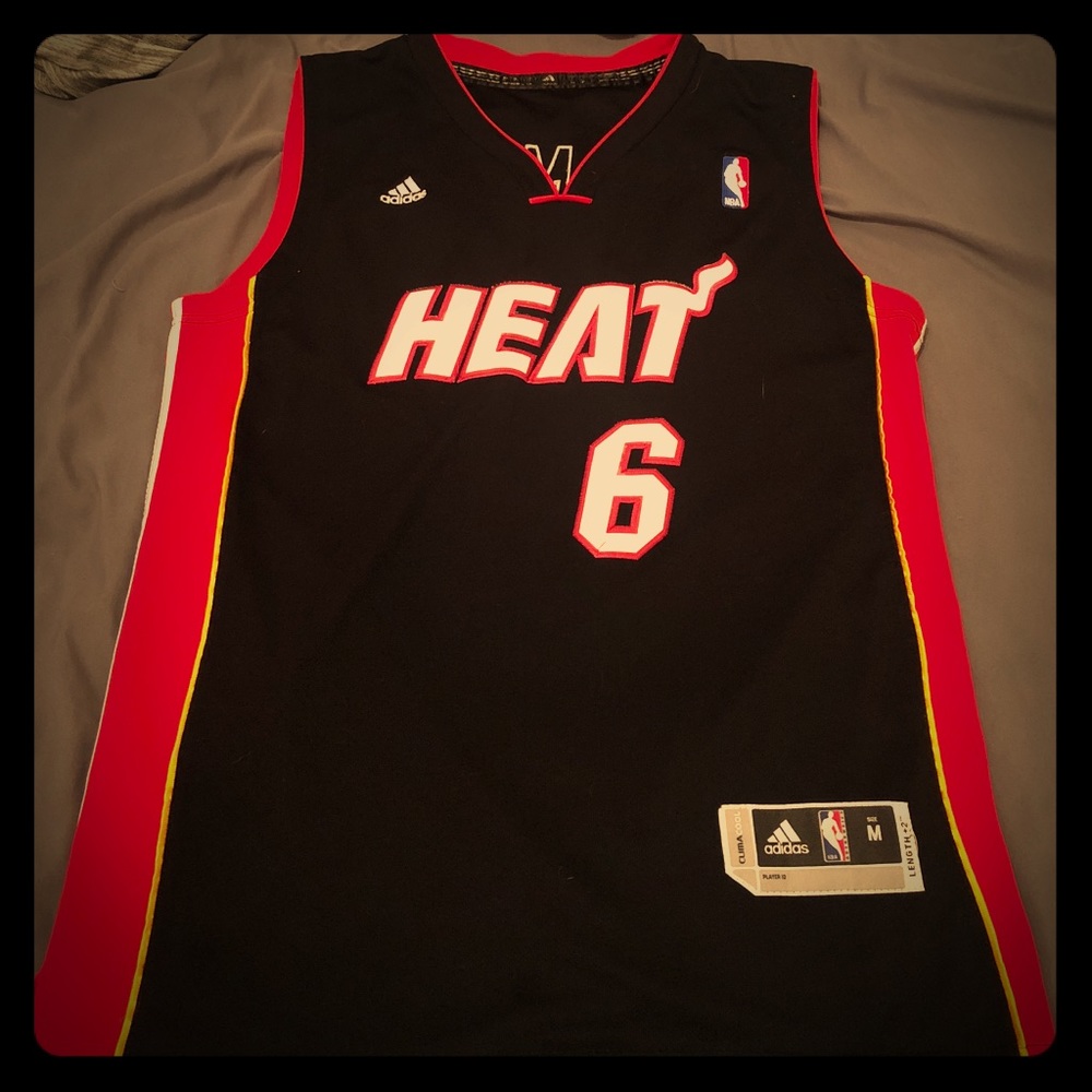 LeBron James Miami Heat throwback jersey